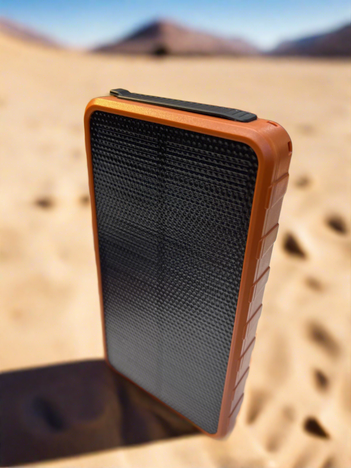 Solar Panel High-temperature Resistant Power Bank with LED Light