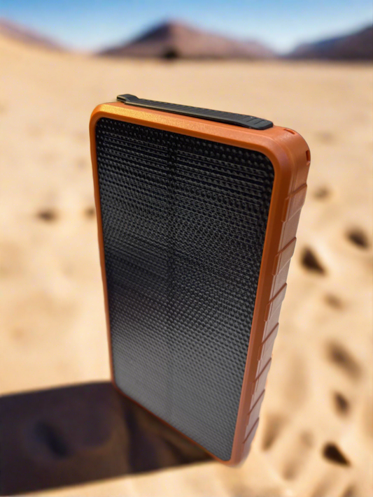 Solar Panel High-temperature Resistant Power Bank with LED Light