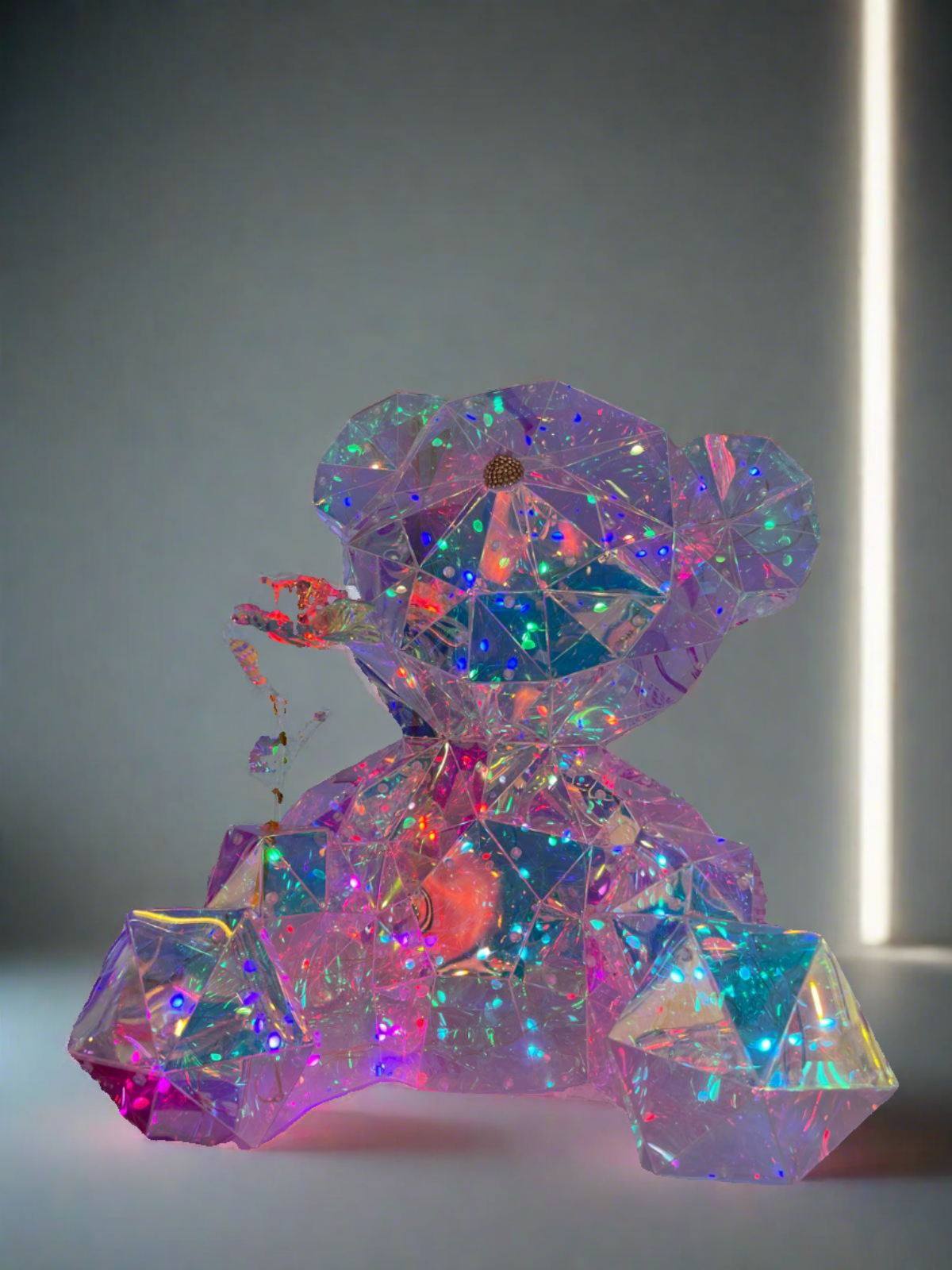 Enchanted LED Crystal Teddy Bear Light Tik Tok Crystal Light