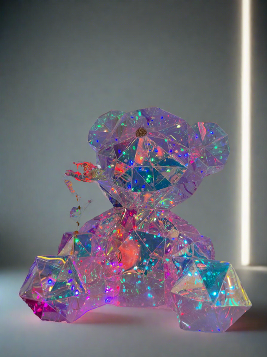 Enchanted LED Crystal Teddy Bear Light Tik Tok Crystal Light