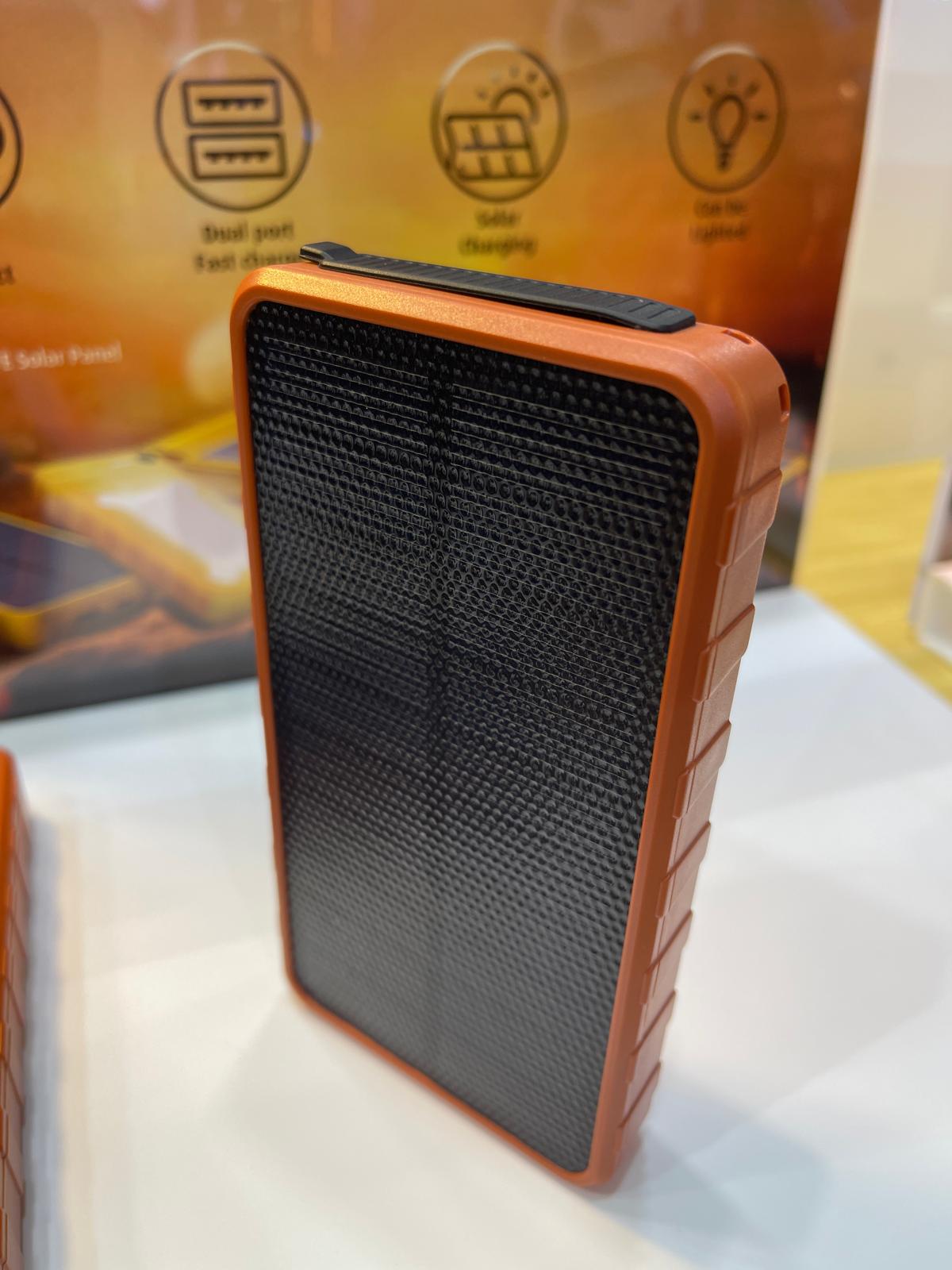 Solar Panel High-temperature Resistant Power Bank with LED Light