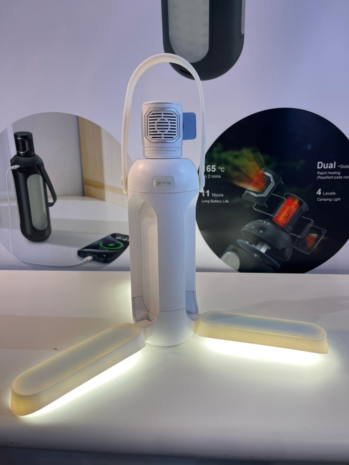 3 in 1 Power Bank, Bug Repellent with Camping Light
