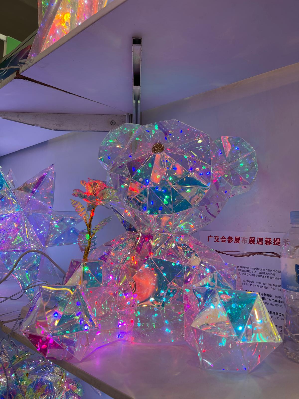 Enchanted LED Crystal Teddy Bear Light Tik Tok Crystal Light