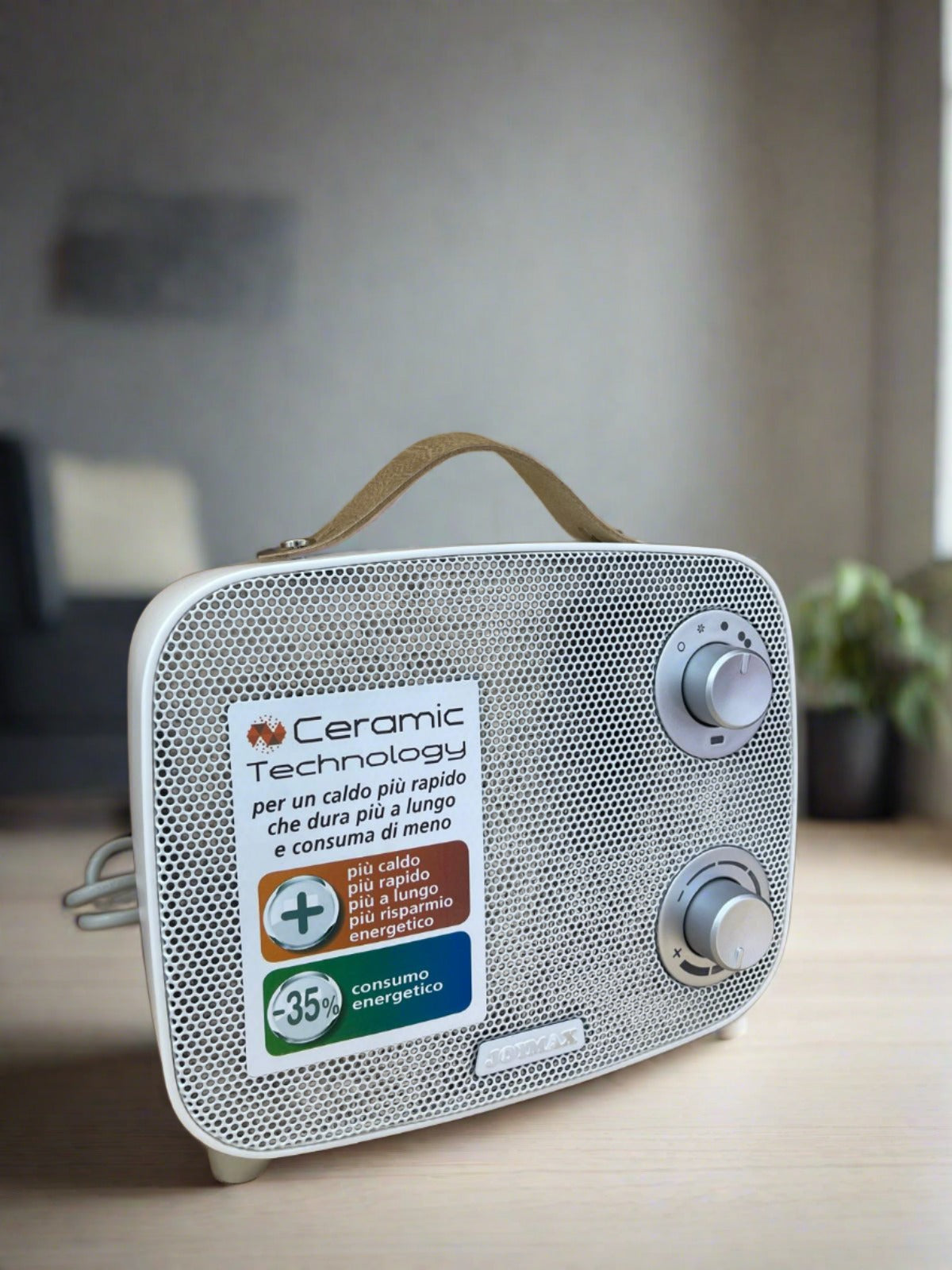 Ceramic Indoor Grey Fan Electric Space Heater