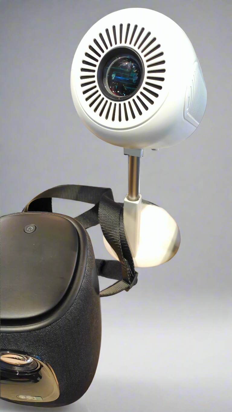 Projector and speakers